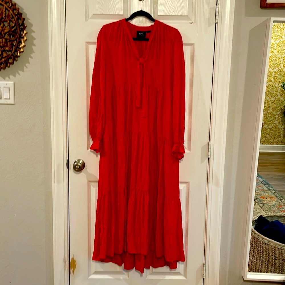 Maeve by Anthropologie red dress